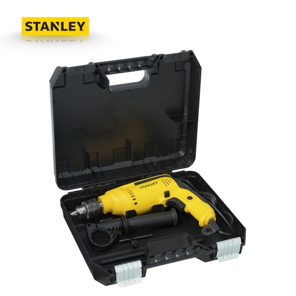 Encontraproduto.com.br - Furadeira de Impacto Stanley, SDH700KBR, 13mm 1/2 700W - VVR- Com Maleta - 127V