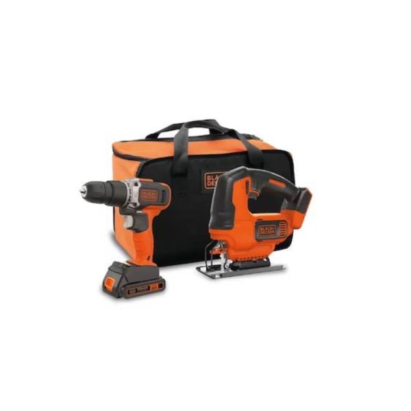 Encontraproduto.com.br - Combo Parafusadeira/Furadeira Imp 3/8 (10Mm) E Serra Tico Tico 20V Max* Li-Ion Com 1 Bat 1.5Ah, Carreg. Biv, Bolsa