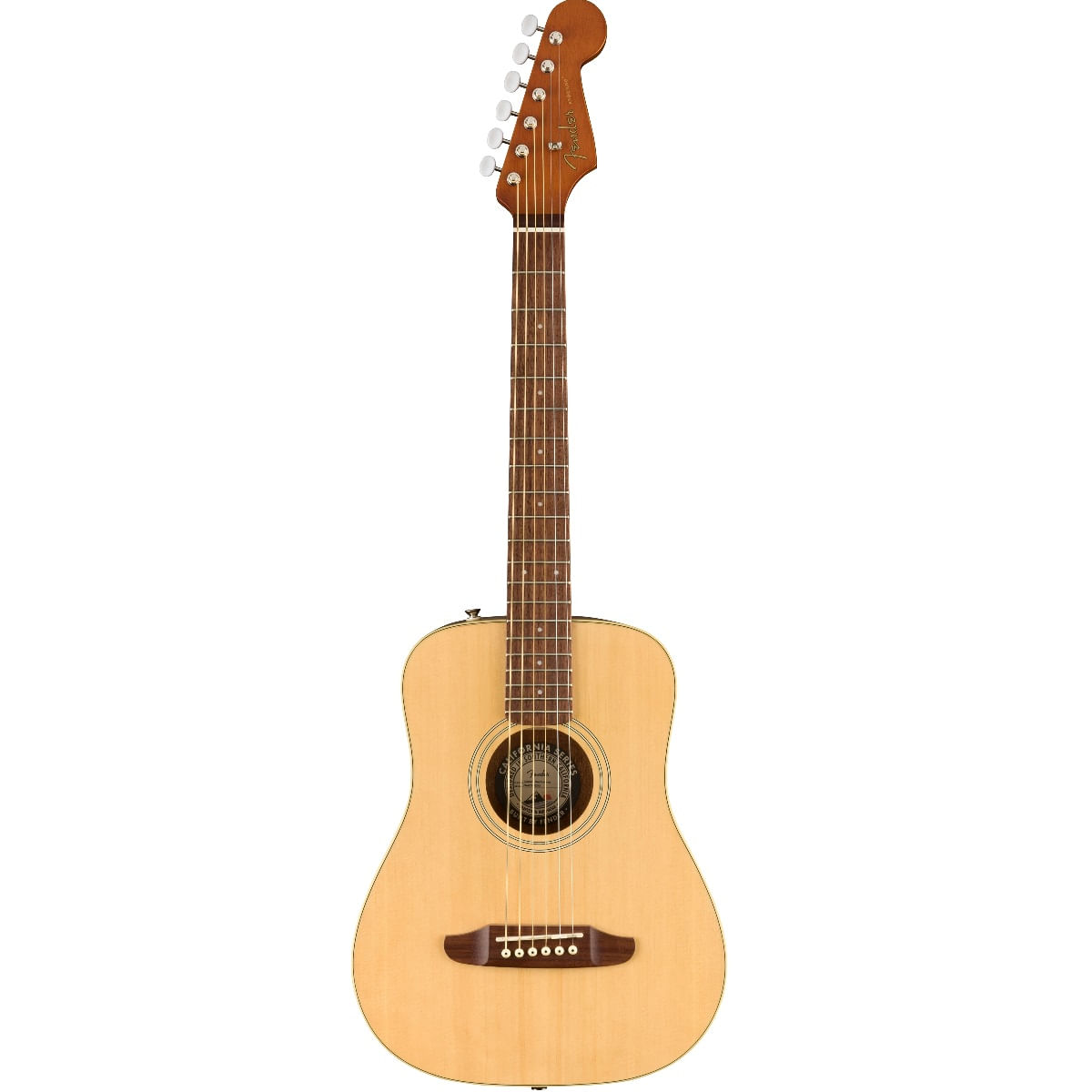 Encontraproduto.com.br - Mini Violão Acústico Redondo Natural 0970710121 - Fender