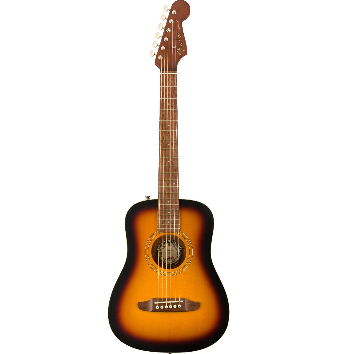 Encontraproduto.com.br - Mini Violão Acústico Redondo Sunburst 0970710103 - Fender