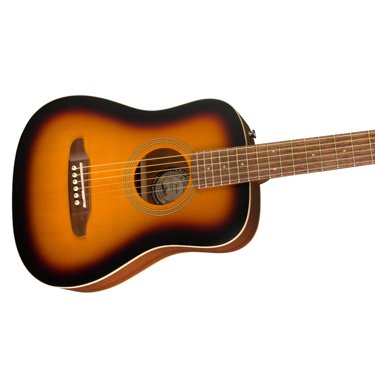 Encontraproduto.com.br - Mini Violão Acústico Redondo Sunburst 0970710103 - Fender