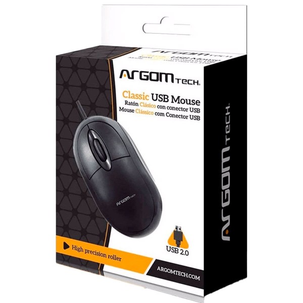 Encontraproduto.com.br - Mouse USB Preto ARG-MS-0002 - Argom