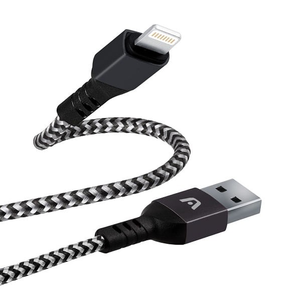 Encontraproduto.com.br - Cabo USB para Lightning 1.8M Dura Form Nylon Preto ARG-CB-0023BK - Argom