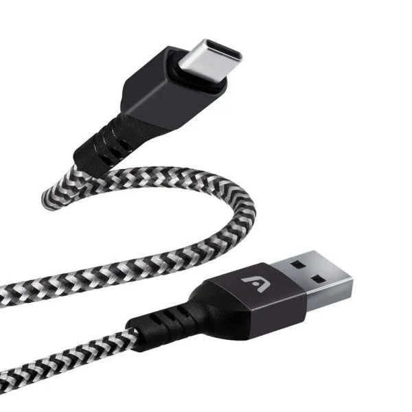Encontraproduto.com.br - Cabo USB para USB-C 1.8M Dura Form Nylon Preto ARG-CB-0025BK - Argom