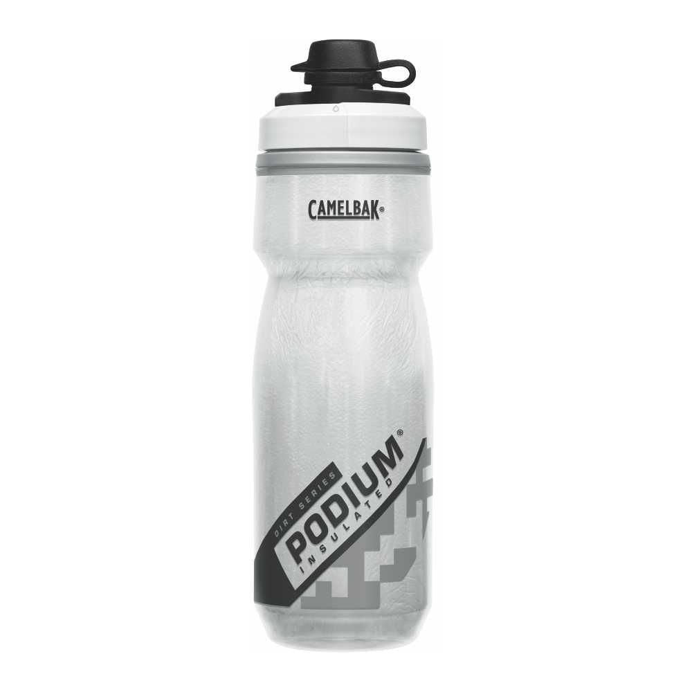 Encontraproduto.com.br - Garrafa Camelbak Podium Dirt Series Chill de 620ml com sistema antigotejamento