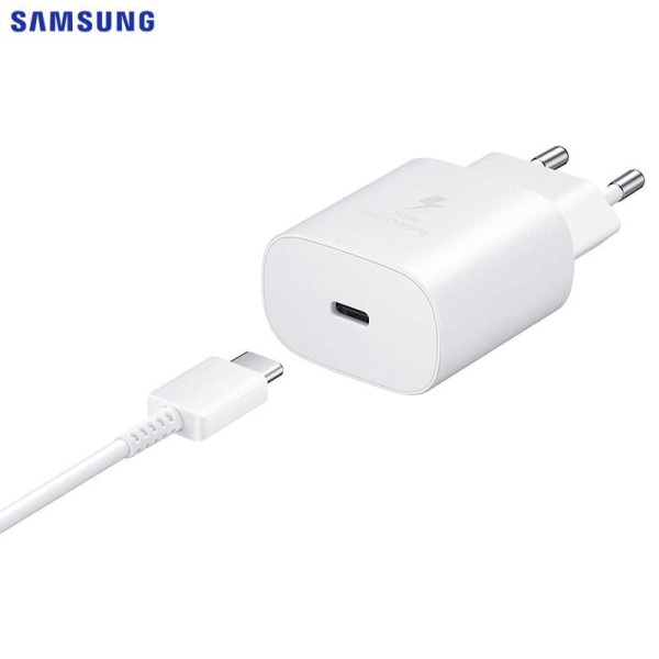 Encontraproduto.com.br - Carregador Rápido Original Samsung 25W Super Fast Charging com Cabo Tipo-C