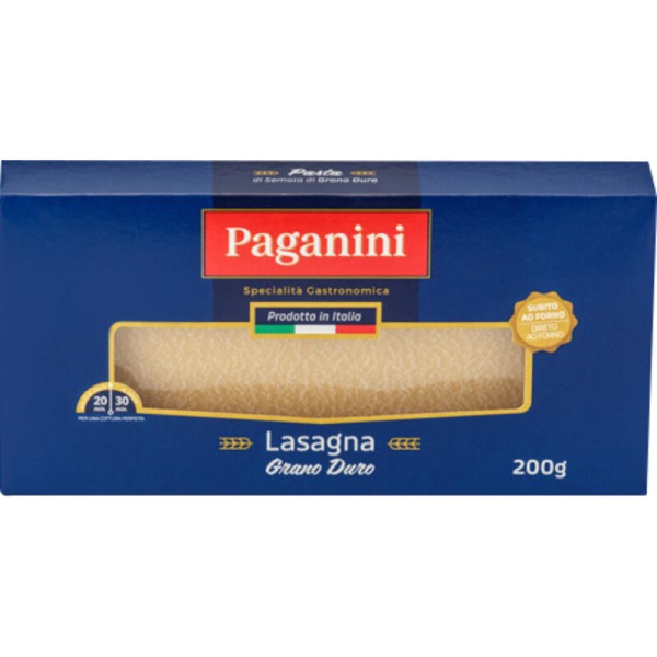 Encontraproduto.com.br - Lasanha Grano Duro Paganini Caixeta com 200g