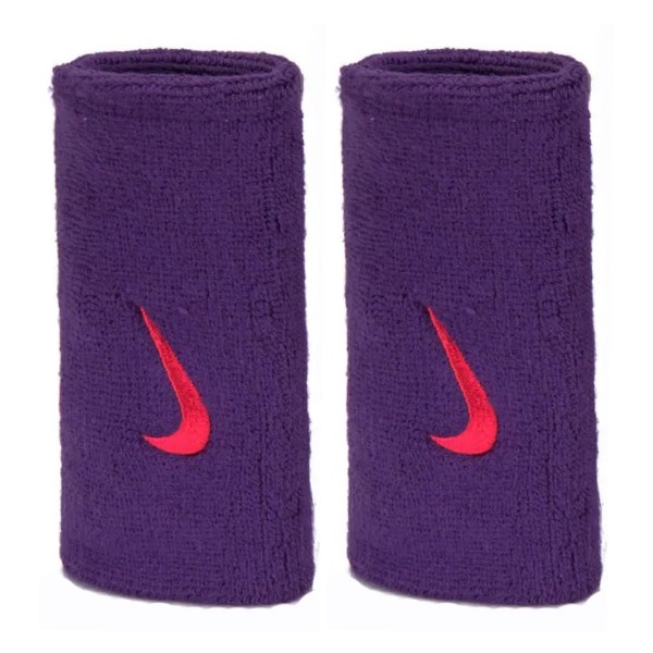 Encontraproduto.com.br - Munhequeira Longa Swoosh c/ 02 Unidades Roxa - Nike