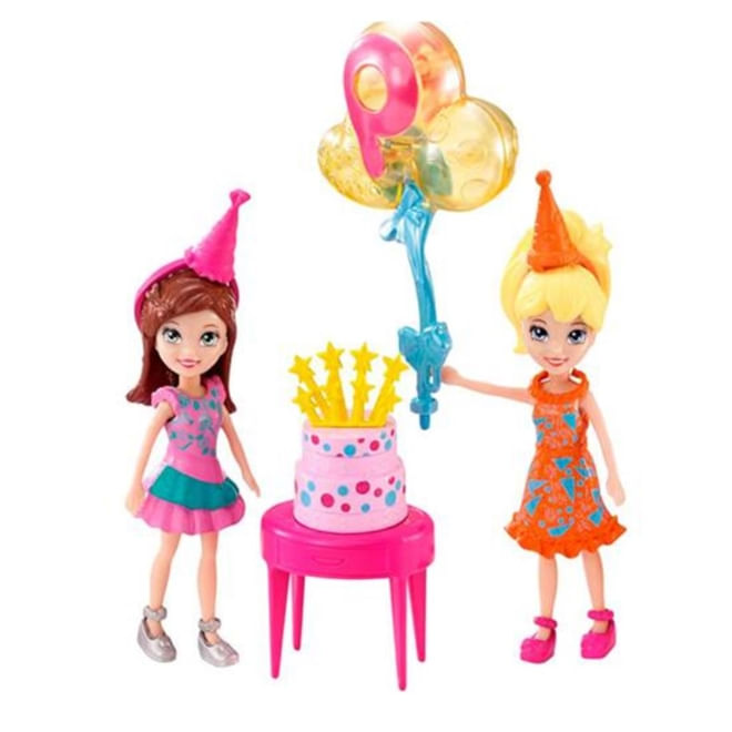 Encontraproduto.com.br - Polly Pocket Festa Divertida com Polly e Lila - DWC24 - Mattel