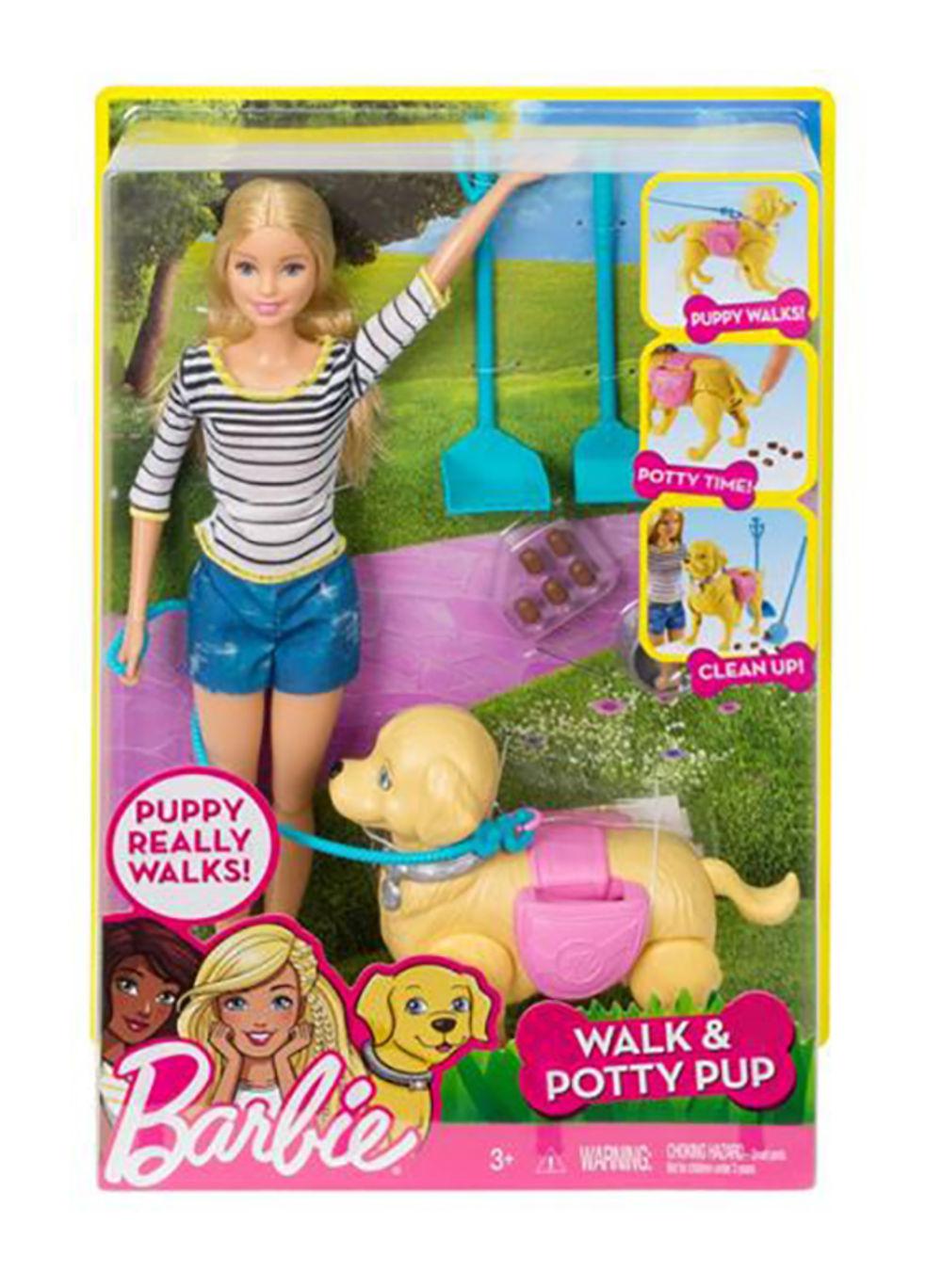 Encontraproduto.com.br - Boneca - Barbie - Familia Passeio com Cachorrinho MATTEL MATTEL