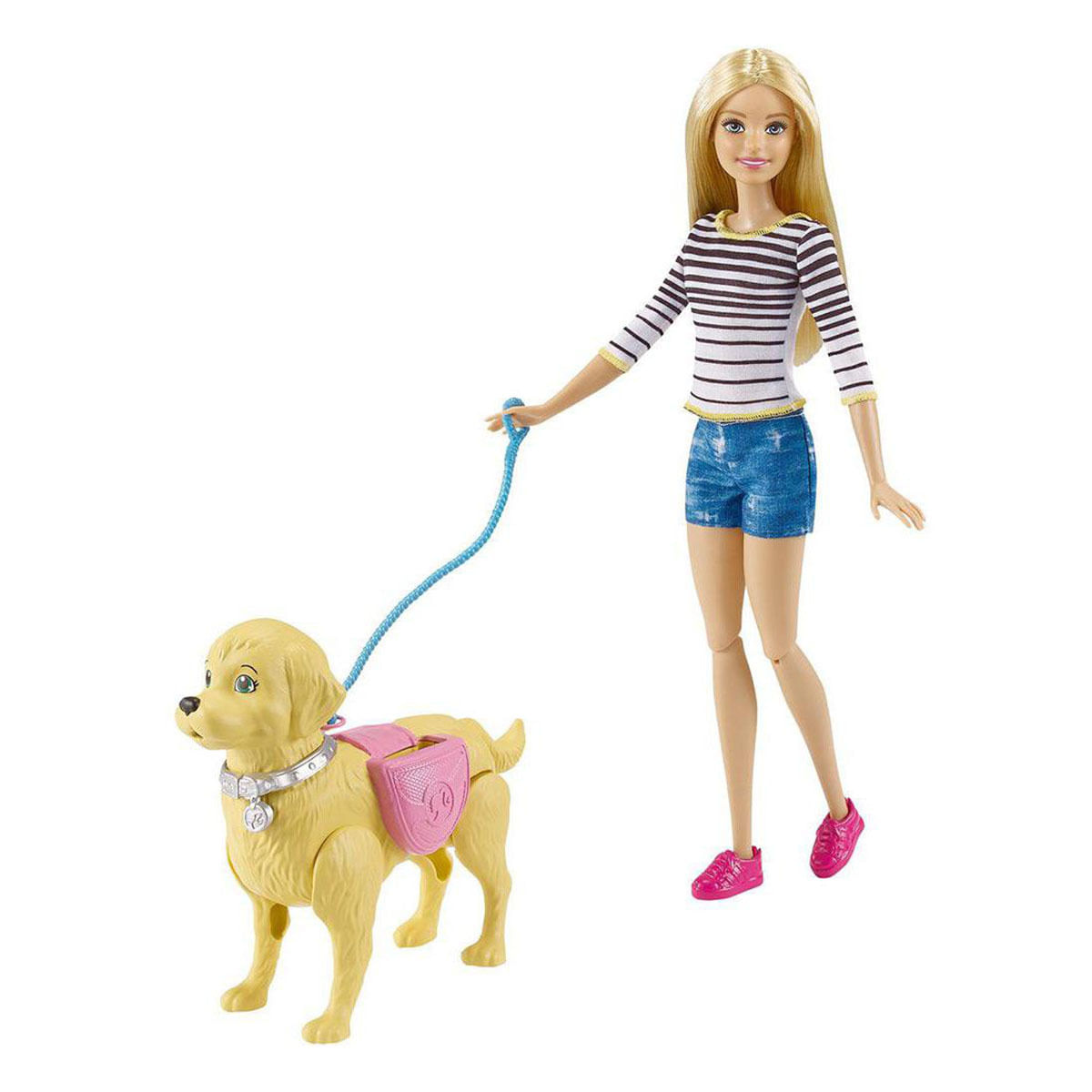 Encontraproduto.com.br - Boneca - Barbie - Familia Passeio com Cachorrinho MATTEL MATTEL