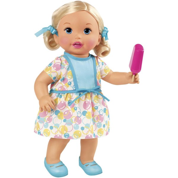 Encontraproduto.com.br - Boneca Little Mommy Hora de Comer e Lavar