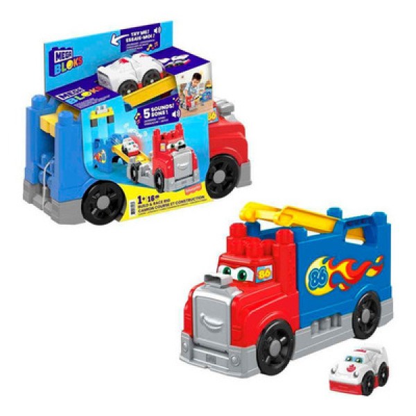 Encontraproduto.com.br - Mega Bloks Build e Race Rig Pista de Construção - Mattel