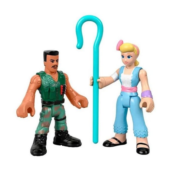 Encontraproduto.com.br - Mini Figuras Básicas - 10 Cm - Disney - Pixar - Toy Story 4 - Combate Contra Carl e Bo Peep - Mattel