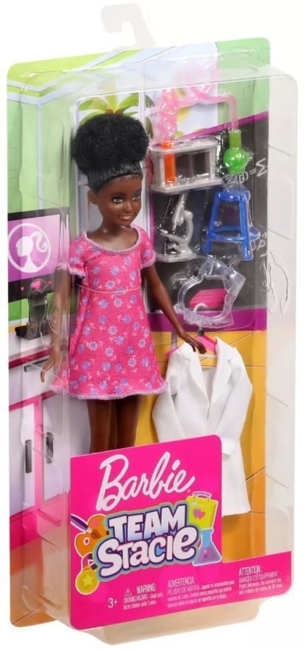 Encontraproduto.com.br - Boneca Barbie Team Stacie Cientista - Mattel