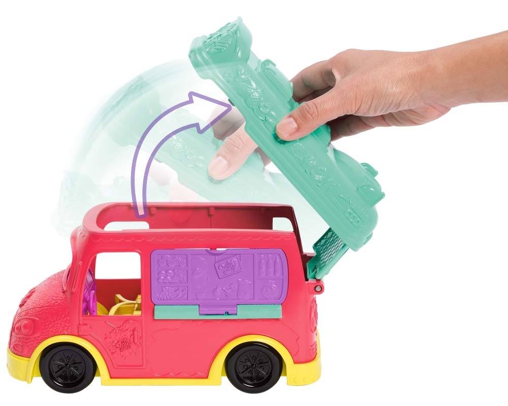 Encontraproduto.com.br - Veículo e Boneca - Polly Pocket - Food Truck Refresco - Mattel