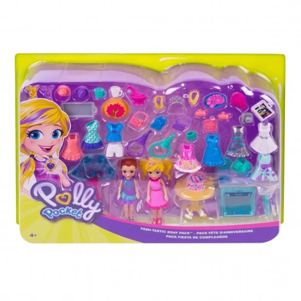 Encontraproduto.com.br - Bonecas Polly Pocket - Pacote de Festa - Festa do Pijama - Mattel