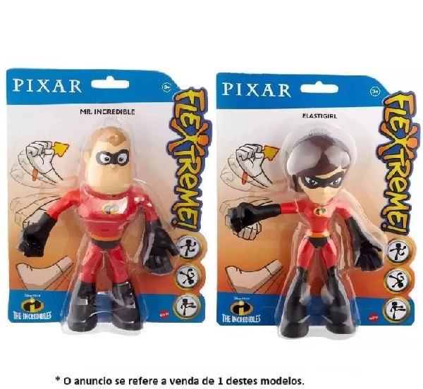 Encontraproduto.com.br - Figuras Sortidas Pixar 18cm - Os Incríveis - Mattel GGK83