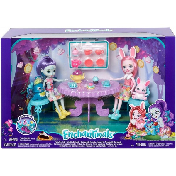 Encontraproduto.com.br - Boneca Articulada - Enchantimals - Festa do Chá - Patter Peacock e Bree Bunny - Mattel