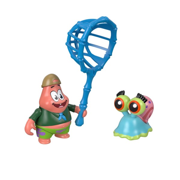 Encontraproduto.com.br - Mini Figuras - 7Cm - Imaginext - Bob Esponja - Patrick e Gary - Fisher-Price