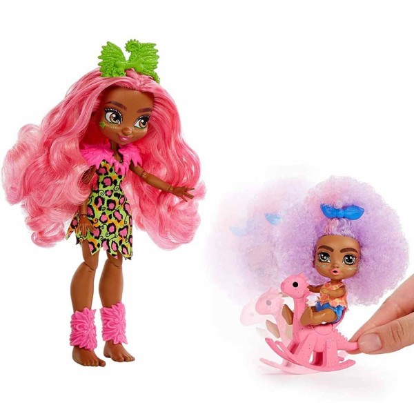 Encontraproduto.com.br - Conjuto De Boneca Articulada e Mini Boneca - Cave Club - Fernessa e Furrah - Mattel