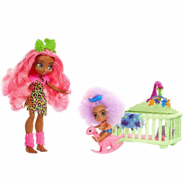 Encontraproduto.com.br - Conjuto De Boneca Articulada e Mini Boneca - Cave Club - Fernessa e Furrah - Mattel