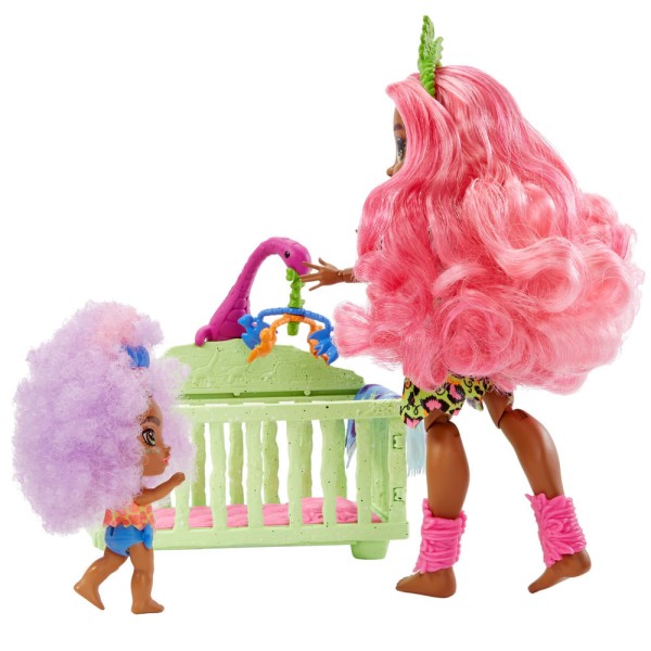 Encontraproduto.com.br - Conjuto De Boneca Articulada e Mini Boneca - Cave Club - Fernessa e Furrah - Mattel