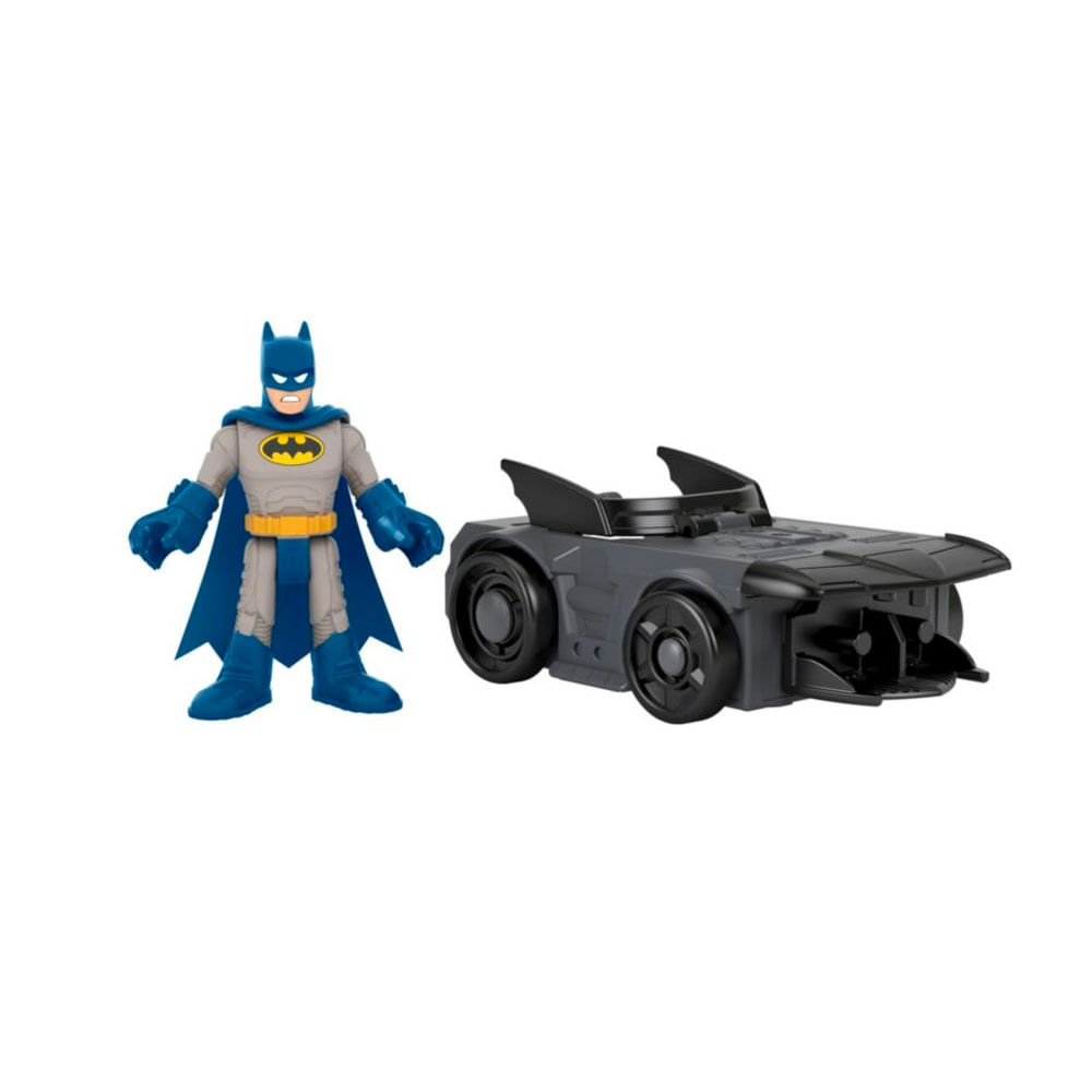 Encontraproduto.com.br - Imaginext DC Super Friends - Boneco com Veiculo Slammers - Mattel