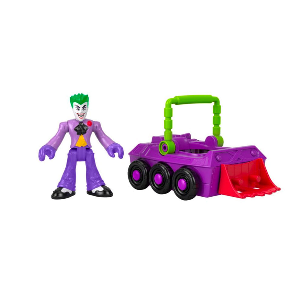 Encontraproduto.com.br - Imaginext DC Super Friends - Boneco com Veiculo Slammers - Mattel