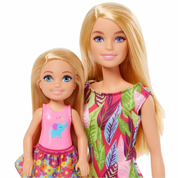 Encontraproduto.com.br - Boneca Barbie E Chelsea Festa Na Selva Animais Mattel Gtm82