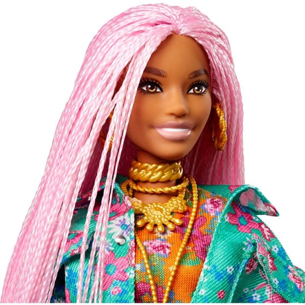 Encontraproduto.com.br - Barbie Extra Doll Tranças Rosas DJ Mouse Pet - Mattel