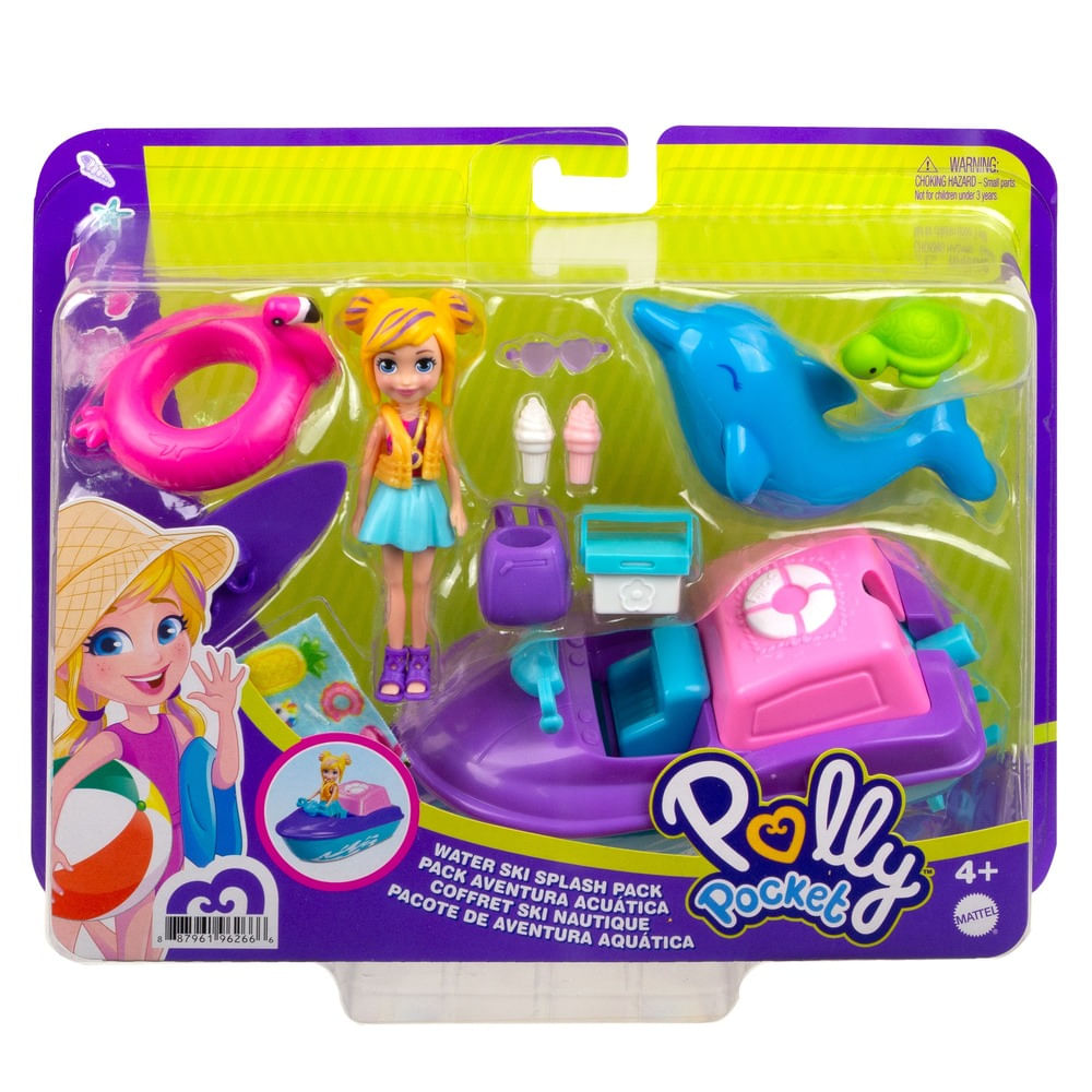 Encontraproduto.com.br - Polly Pocket - Aventura Aquática com Lancha - Mattel