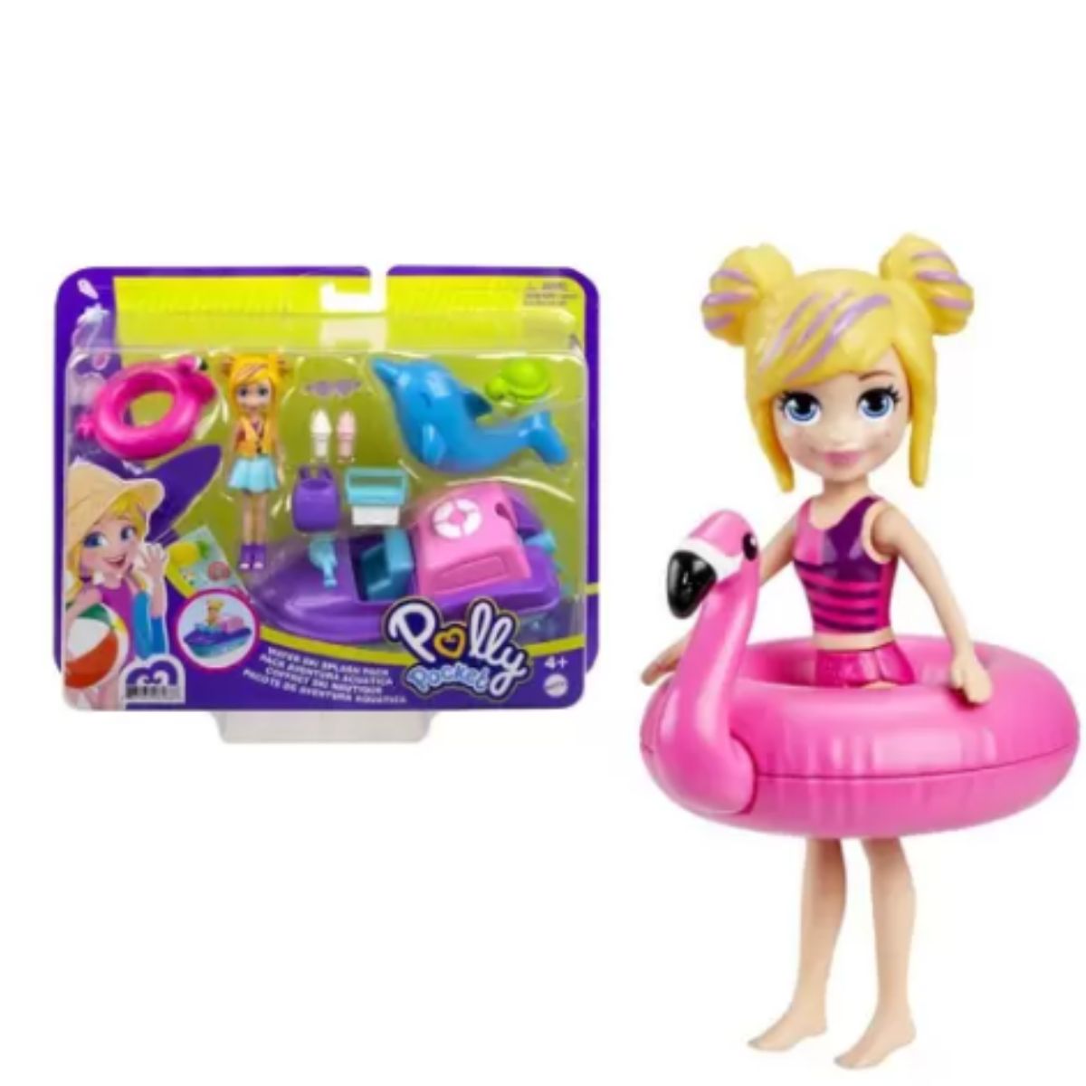 Encontraproduto.com.br - Polly Pocket - Aventura Aquática com Lancha - Mattel