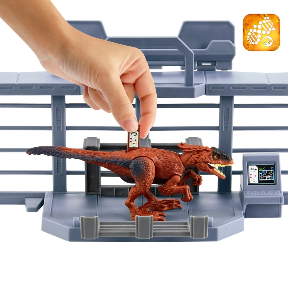 Encontraproduto.com.br - Jurassic World Dominion Outpost Chaos Playset 1.25m Mattel
