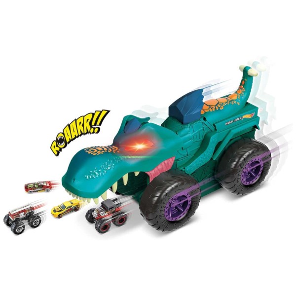 Encontraproduto.com.br - Hot Wheels Monster Truck Mega Wrex Devorador - Mattel