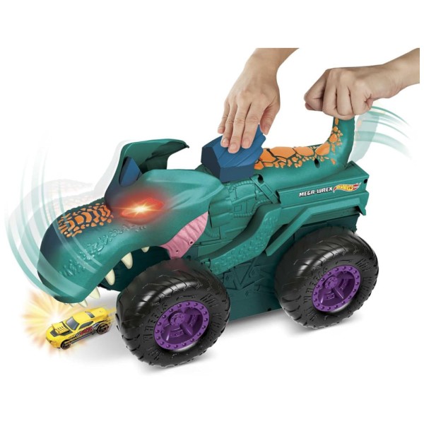Encontraproduto.com.br - Hot Wheels Monster Truck Mega Wrex Devorador - Mattel