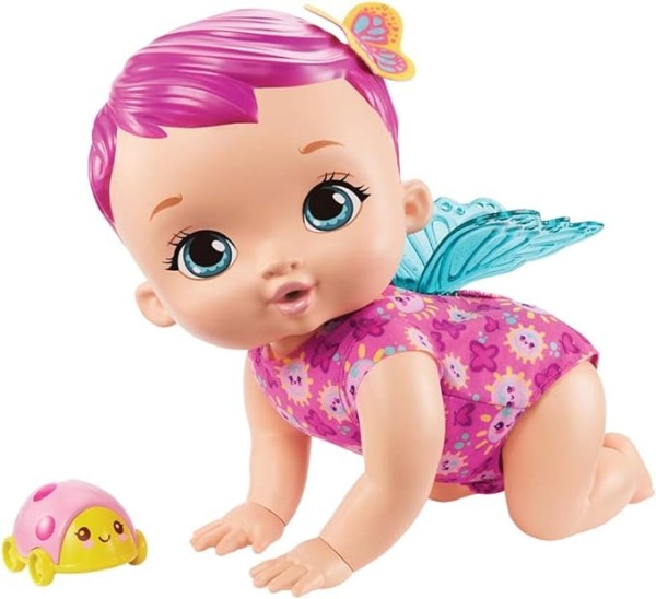 Encontraproduto.com.br - BONECA MGB BORBOLETA ENGATINHA E RI