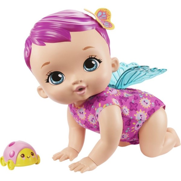 Encontraproduto.com.br - BONECA MGB BORBOLETA ENGATINHA E RI