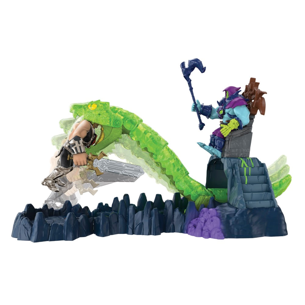 Encontraproduto.com.br - Playset - Masters of the Universe - He-Man - Ataque Caótico da Cobra - Mattel