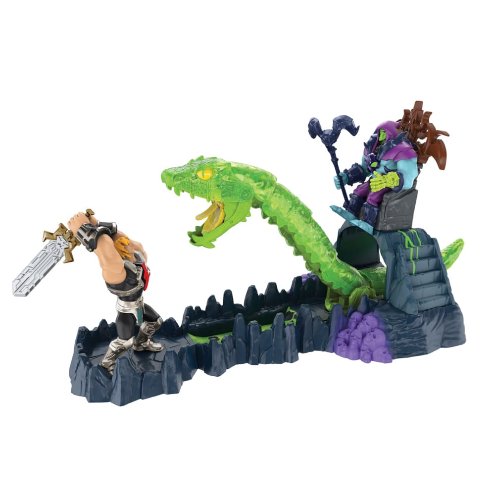 Encontraproduto.com.br - Playset - Masters of the Universe - He-Man - Ataque Caótico da Cobra - Mattel