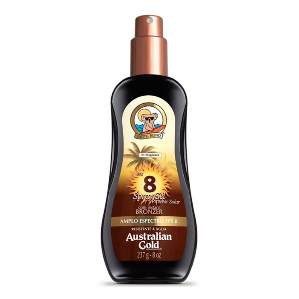 Bronzer Australian Gold Inst Spray Gel Fps8 237G  @