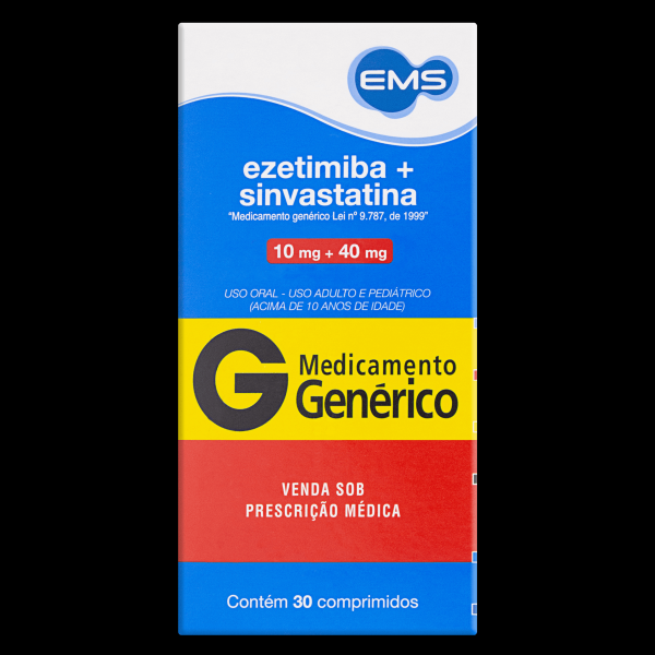 Encontraproduto.com.br - EZETIMIBA + SINVASTATINA 10/40MG 30 CPRS -EMS (G)