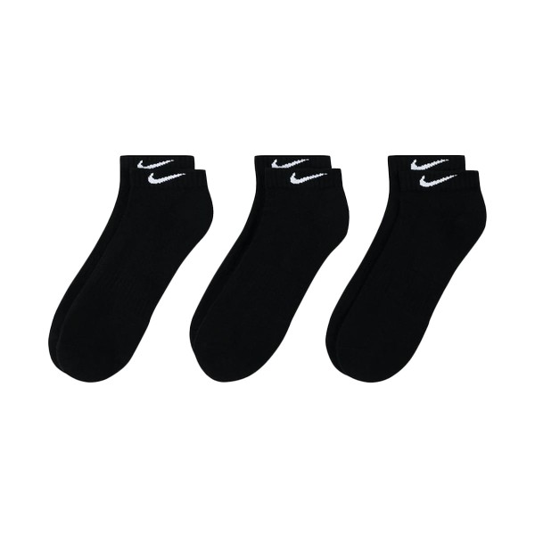 Encontraproduto.com.br - Meia Cano Curto Everyday Cushion 3P Preto (39-43) - Nike