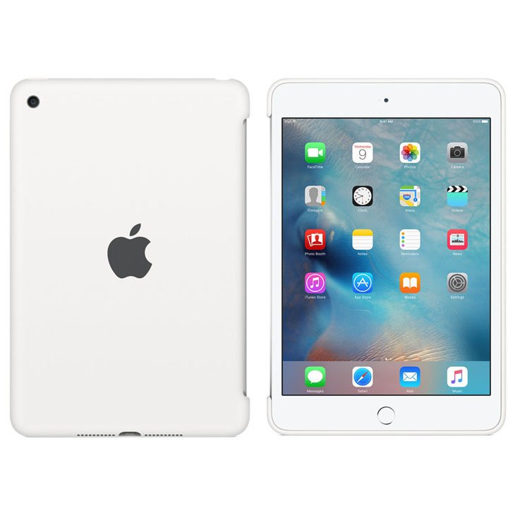 Encontraproduto.com.br - Case de Silicone para iPad Mini 4 Apple, Branco - MKLL2BZ/A