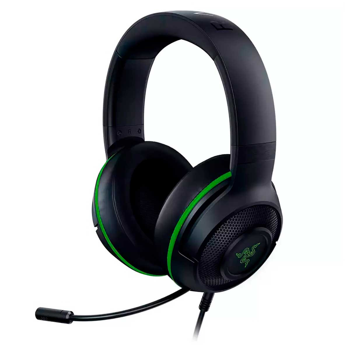 Headset Razer Kraken X For Console – P3 - Black/Green - RZ0402890400 RZ0402890400