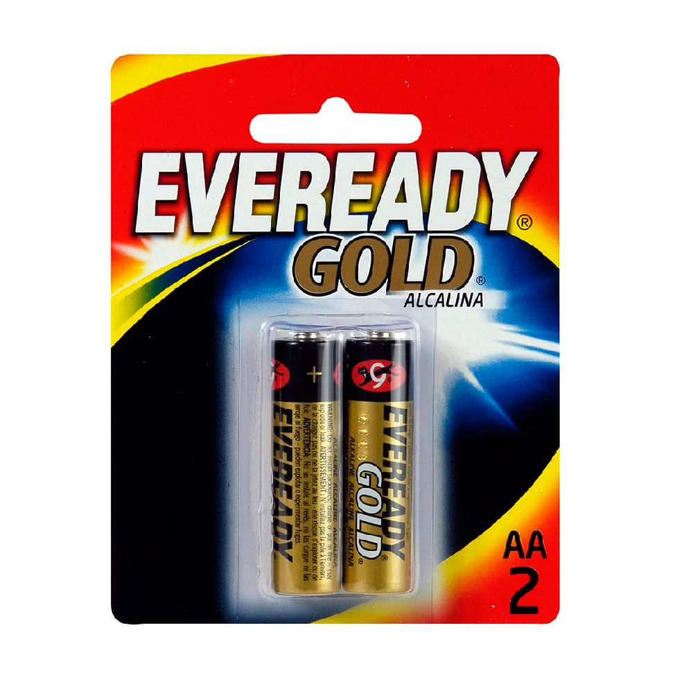 Encontraproduto.com.br - Pilha Eveready Gold Aa2 Pequena Alcalina com 2 Unidades