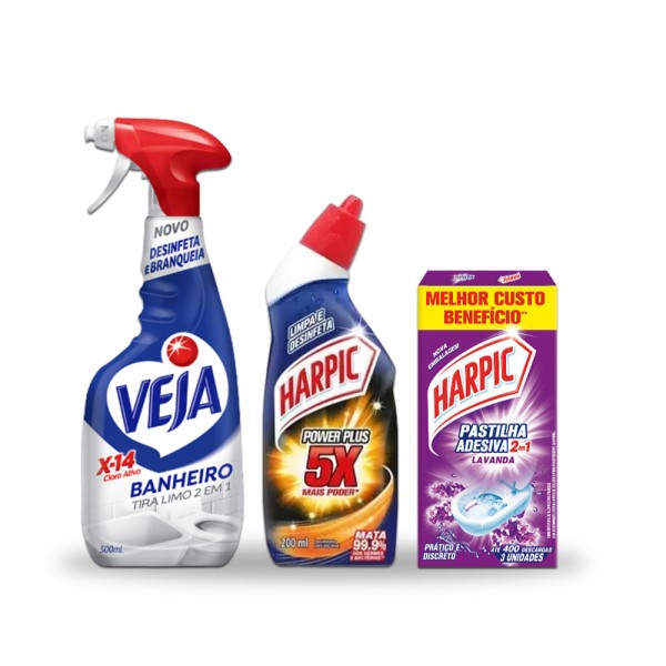 Encontraproduto.com.br - Kit Limpeza do Banheiro