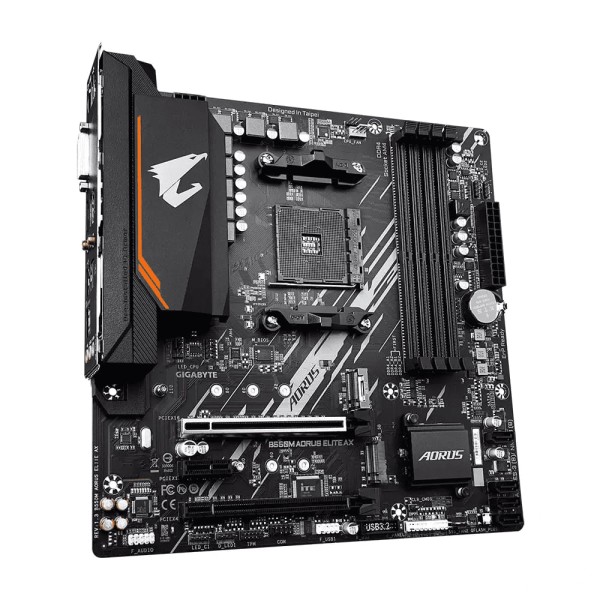 Encontraproduto.com.br - Placa Mae Gigabyte AMD B550M Aorus Elite AX MATX AM4 M.2 NVME WI-FI 4XDDR4 MAX. 128GB 1X DVI