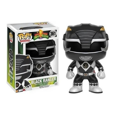 Encontraproduto.com.br - Figura Colecionável - Funko POP - Power Rangers - Ranger Preto - Funko
