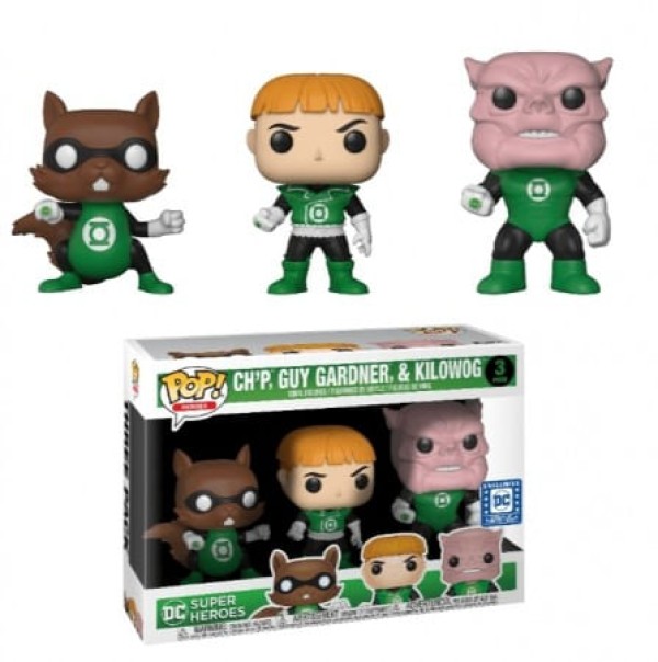Encontraproduto.com.br - Green Lantern - Chp, Guy Gardner and Kilowog Funko Pop 3-Pack